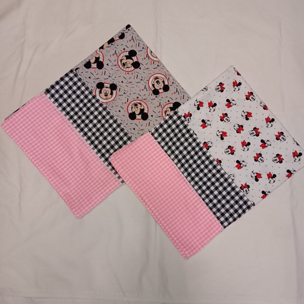 2 pillowcases 21.5” x 28” Standard/Queen size 100% cotton hand made brand new